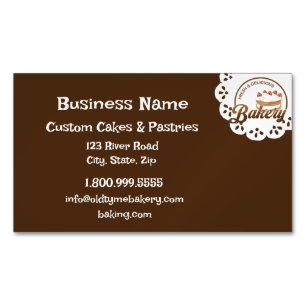 Vintage Old Tyme Bakery Baking Logo  Business Card