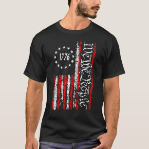Vintage Old We The People 1776 American Flag Patri T-Shirt
