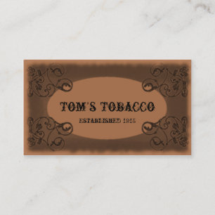 Vintage Old West business card template