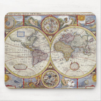 Vintage Old World Map History-lover Design Mouse Mat