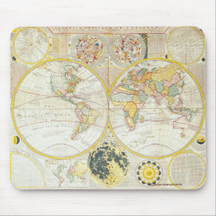 Vintage Old World Map History-lover Design Mouse Mat