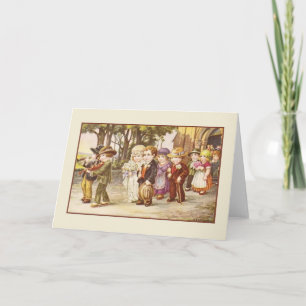 Vintage Old World Wedding Greeting Card