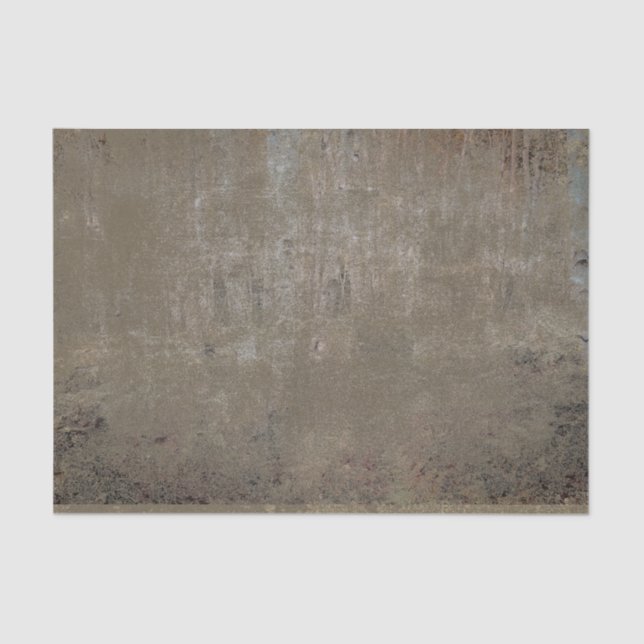 Vintage Olive Green Black Grunge Texture Tissue Paper (Front)