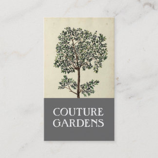Vintage Olive Tree Gardener Business Card
