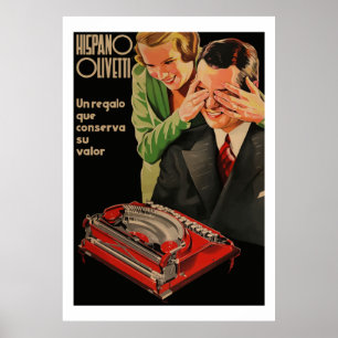 Vintage Olivetti Ads (Restored) Poster