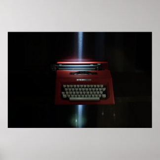 Vintage Olivetti Typewriter Poster