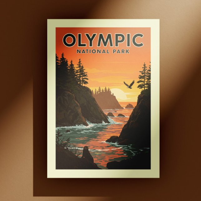 Vintage Olympic National Park Postcard (Creator Uploaded)