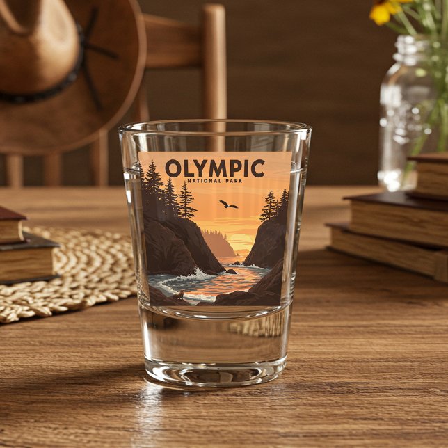 Vintage Olympic National Park Shot Glass (Creator Uploaded)