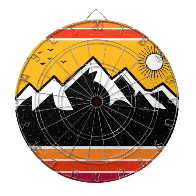 Vintage Olympic National Park Washington Souvenir Dartboard (Front)