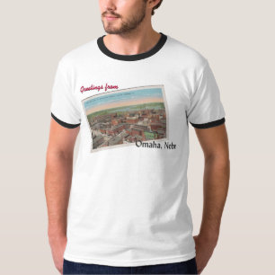 Vintage Omaha, Nebraska Postcard T-Shirt