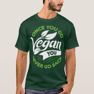 Vintage Once You Go Vegan You Never Go Back Vegeta T-Shirt