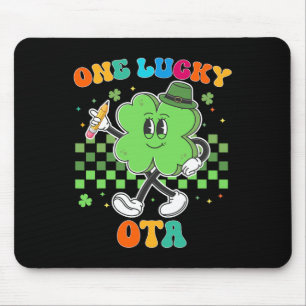 Vintage One Lucky Ota St Patrick Day School Istant Mouse Mat