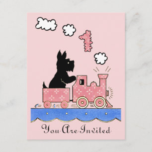 Vintage One Year Old Birthday Girl Invitation