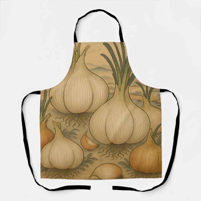 Vintage Onion Botanical  Apron (Front)