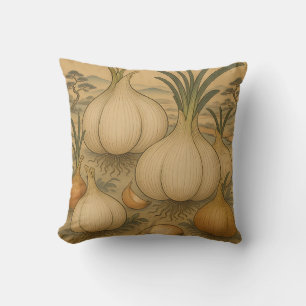 Vintage Onion Botanical Cushion
