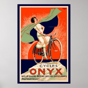 Vintage Onyx Bicycle Advertisement Poster