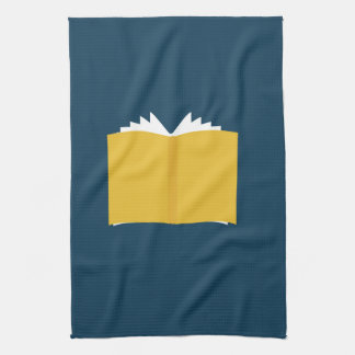 Vintage Open Book Tea Towel
