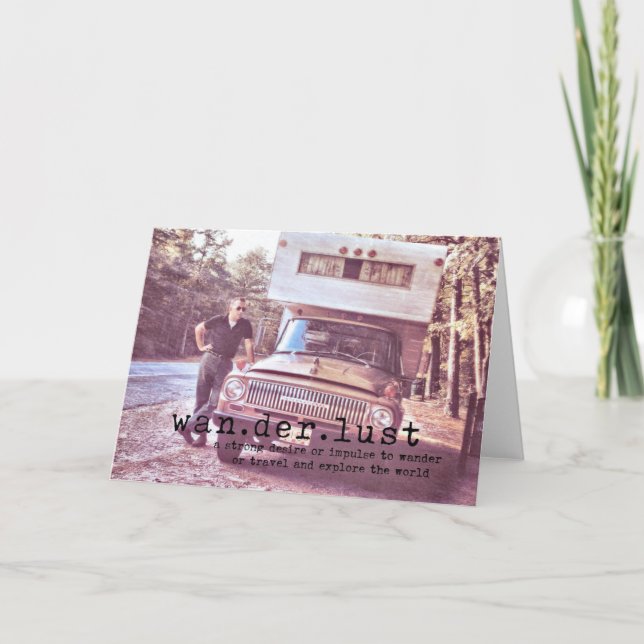 VINTAGE OPEN ROAD Greeting Card (Front)