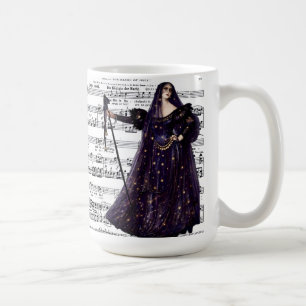 Vintage Opera Gothic Queen of the Night Art Coffee Mug