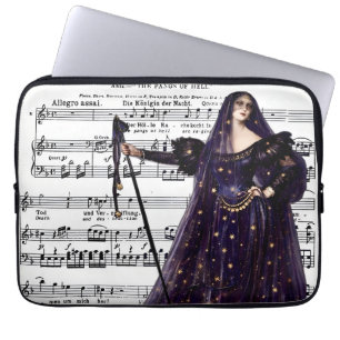 Vintage Opera Gothic Queen of the Night Art  Laptop Sleeve