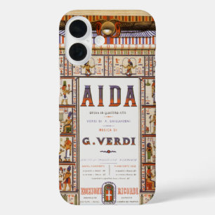 Vintage Opera Music, Egyptian Aida by Verdi iPhone 16 Case