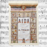 Vintage Opera Music, Egyptian Aida by Verdi Tea Towel<br><div class="desc">Vintage illustration music design from Aida,  an opera in four acts by Giuseppe Verdi to an Italian libretto by Antonio Ghislanzoni,  based on a scenario written by French Egyptologist Auguste Mariette. Aida was first performed at the Khedivial Opera House in Cairo on December 24,  1871,  conducted by Giovanni Bottesini.</div>