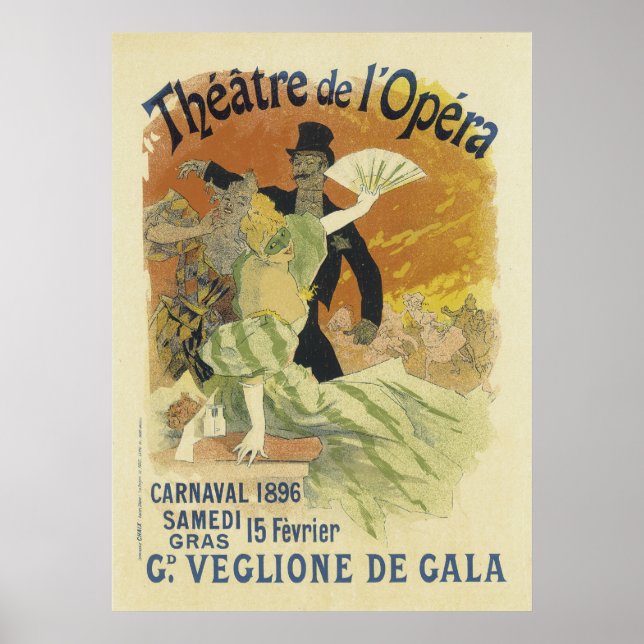 Vintage Opera Posters - Theatre de l'Opera (Front)