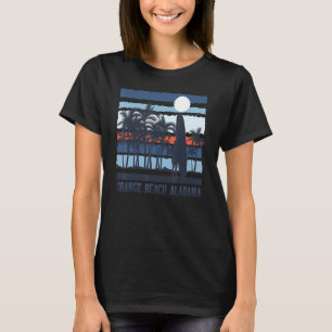 Vintage Orange Beach Alabama Summer Surf 80s Beach T-Shirt