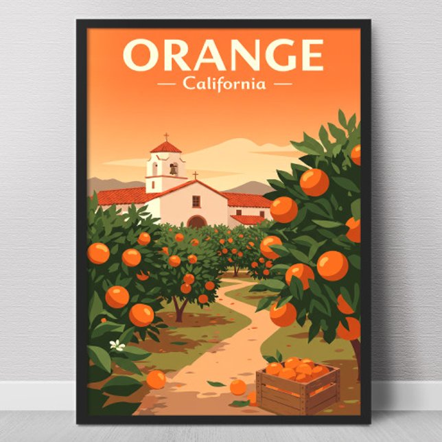 Vintage Orange California Poster (Creator Uploaded)