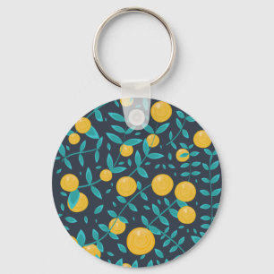 Vintage Orange Fruit Key Ring
