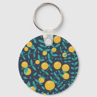 Vintage Orange Fruit Key Ring