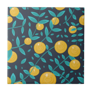 Vintage Orange Fruit Tile