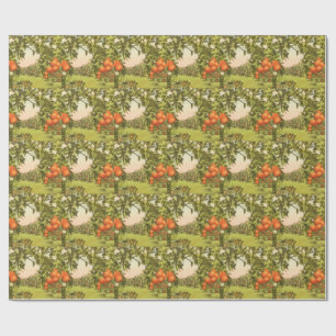 Vintage Orange Grove Wrapping Paper
