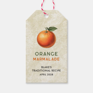 Vintage orange marmalade pantry label