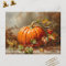 Vintage Orange Pumpkin Painting
