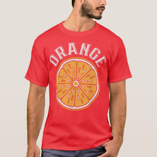 Vintage Orange Sliced Citrus Fruit Vegan Vegetaria T-Shirt