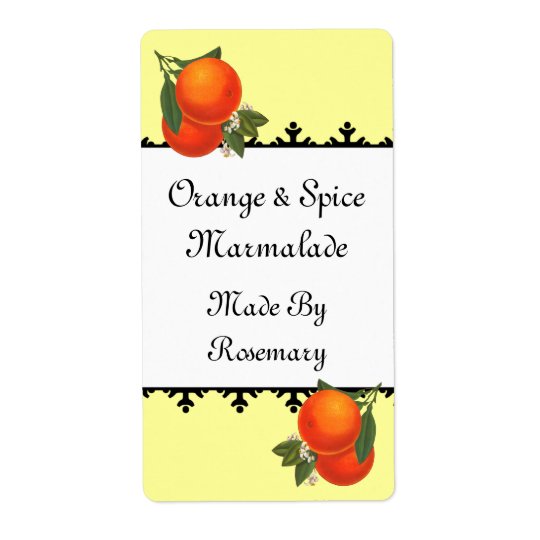 Vintage Oranges Canning or Soap Label Shipping Label