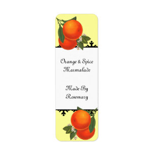 Vintage Oranges Canning or Soap Small Label