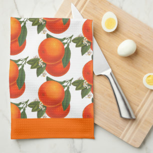 Vintage Oranges Crate Art Kitchen Towel