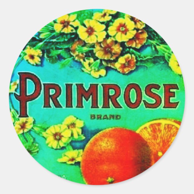 Vintage oranges fruit advertisement label (Front)
