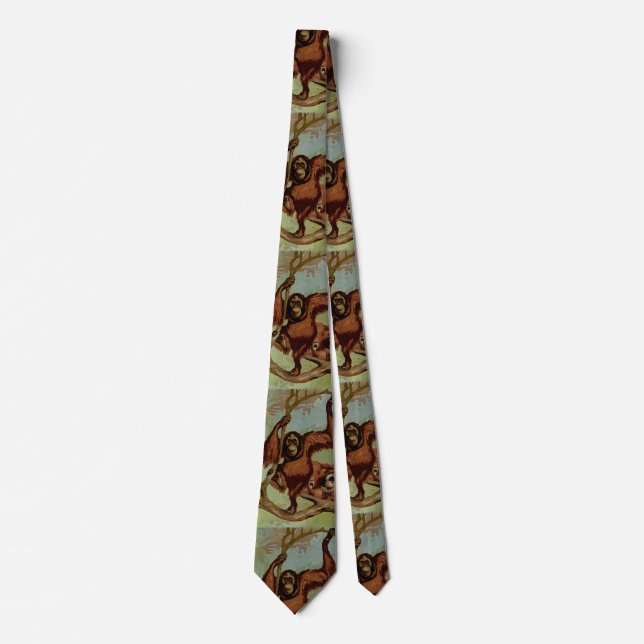 Vintage orangutan tie (Front)