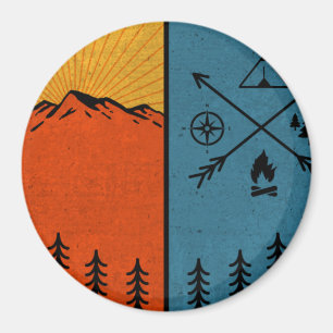 Vintage Oregon Portland Crater Lake National Park Magnet