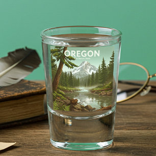  Vintage Oregon Shot Glass