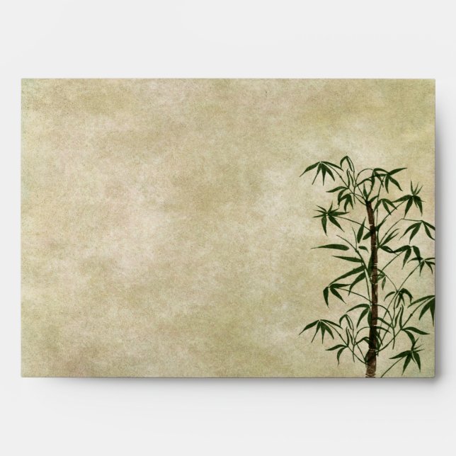 Vintage Oriental Bamboo 1 Envelopes (Front)