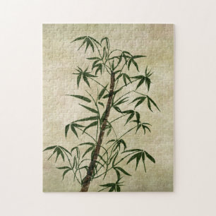 Vintage Oriental Bamboo 1 Jigsaw Puzzle
