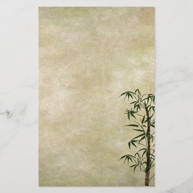 Vintage Oriental Bamboo 1 Stationery (Front)