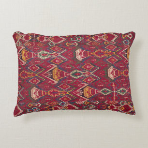 Vintage Oriental Persian Uzbekistan Bukhara Ikat Decorative Cushion