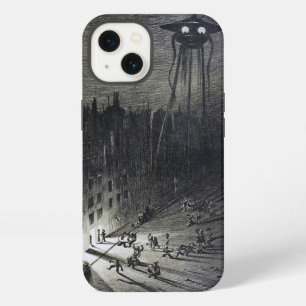 Vintage original alien invasion black white grey iPhone 13 case