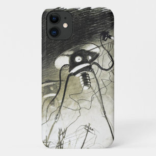 Vintage original alien invasion iPhone 11 case
