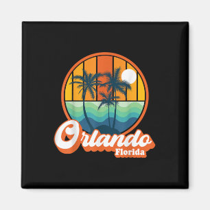 Vintage Orlando Florida Summer Vacation Beach Souv Magnet